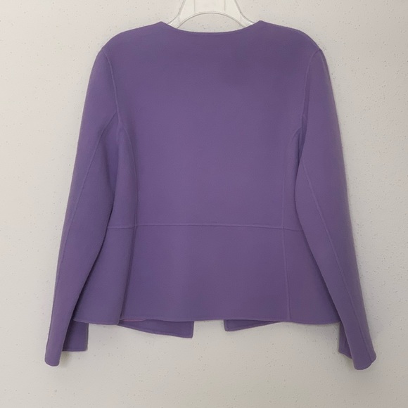 Eileen Fisher Virgin Boiled Wool Cashmere Blend Cardigan Size M - Picture 8 of 9